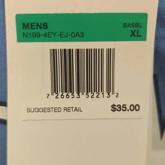 MEN'S Nike light blue Chicago Cubs team city connect rolled mark t-shirt - Picture 4 of 5